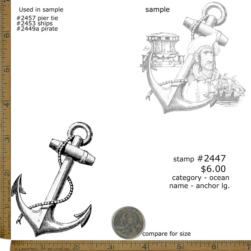 #2447 - Anchor Lg. - Ocean